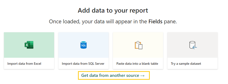 Select Get Data from another source